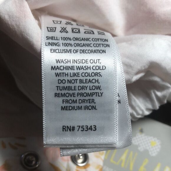 NWT Organic Cotton Floral Ruffle 3 snap Romper. Soft! 0-3 months. - Picture 10 of 11